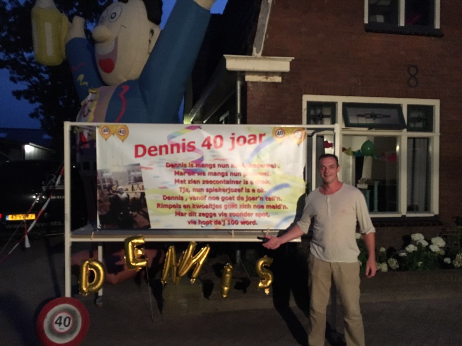Dennis Hendriksen 40 Jaar Maarkelsnieuws Nl Spandoek Spreuken 40 Jaar