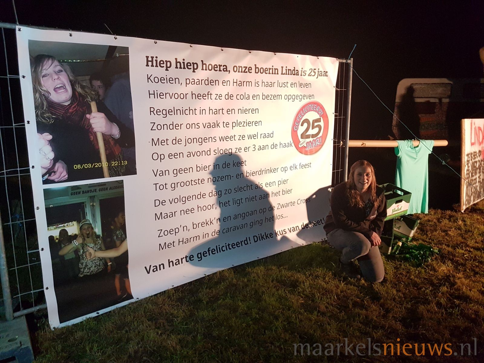 25 Jaar Verjaardag Spandoek Tekst