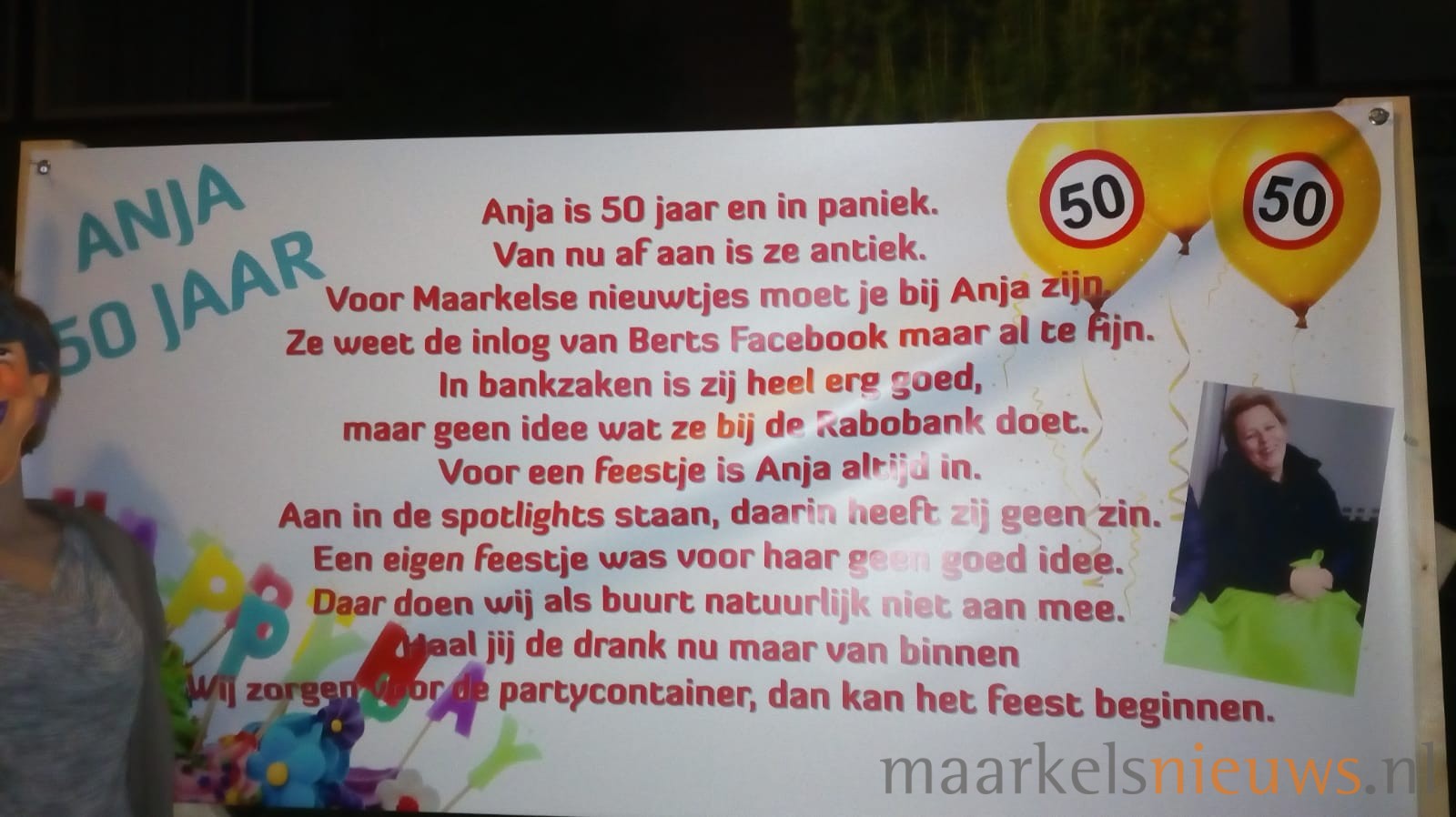 Sarah 50 Jaar Spandoek Tekst 50 Jaar Sarah Spandoekteksten