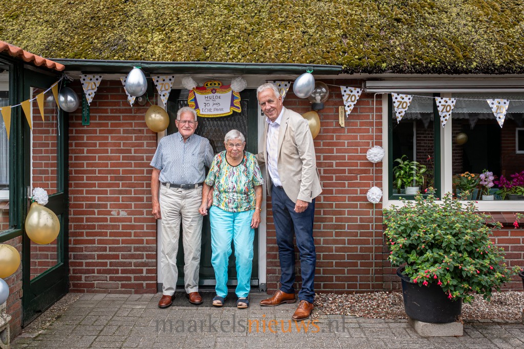 Platina bruidspaar Derk en Mini Schreurs