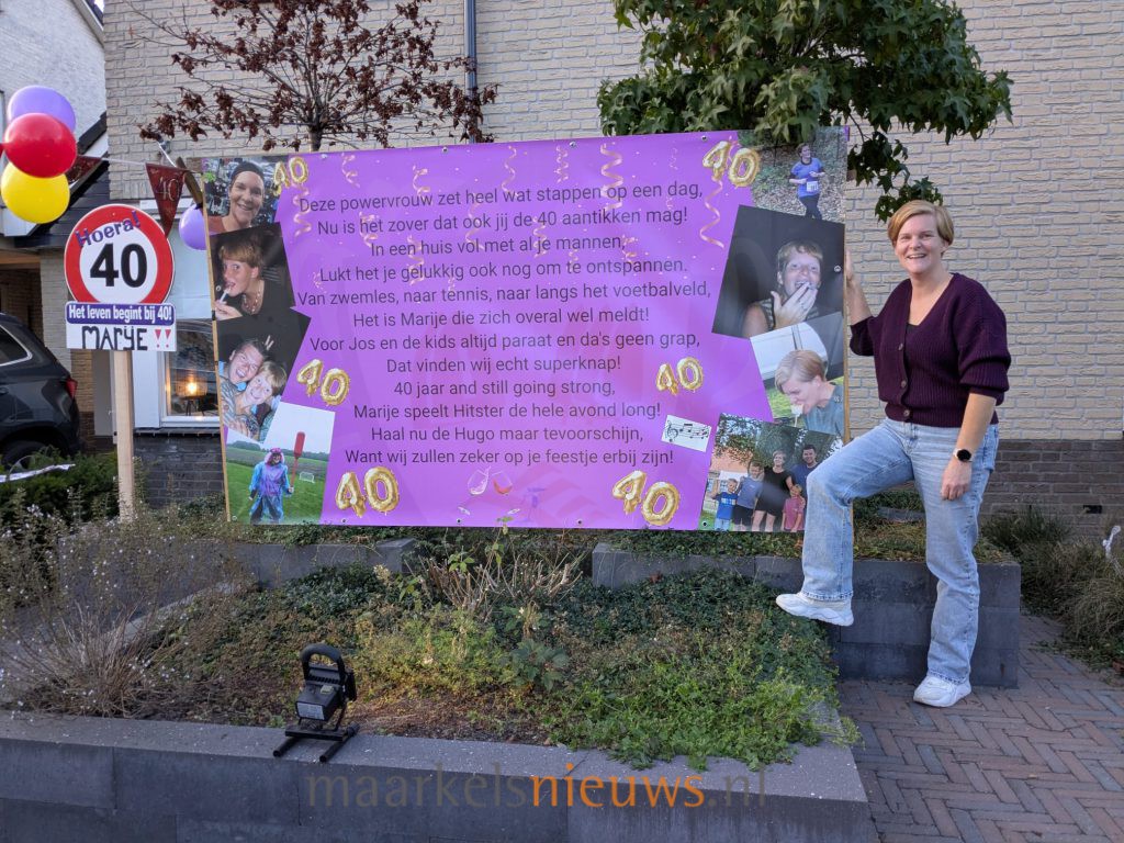 Marije Beldman viert 40e verjaardag
