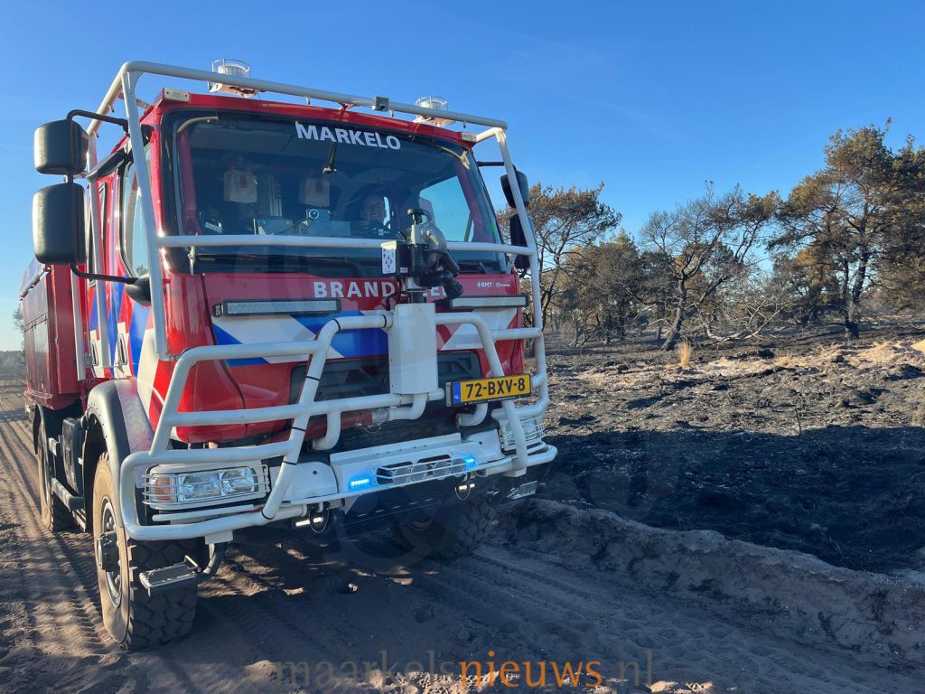 Markelose brandweer assisteert bij natuurbrand ’t Harde